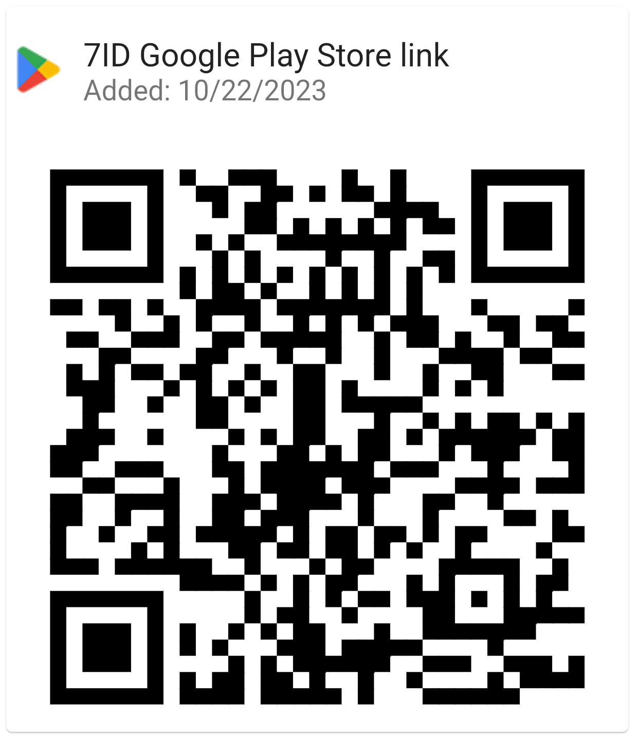 Загрузите 7ID из Google Play.