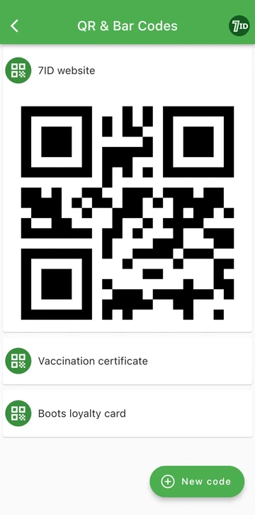 Додаток 7ID: зберігайте свої QR-коди в одному місці