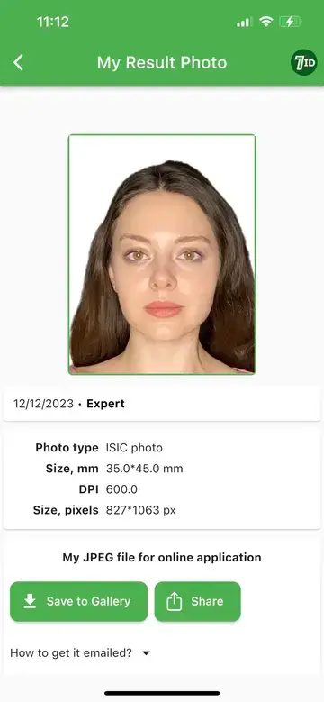 7ID: Зразок фотографії студентського посвідчення