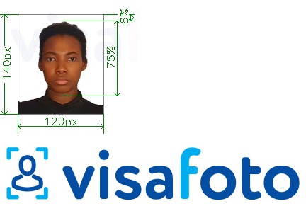 Приклад фотографії для Паспорт нігерії 120х140 пікселів з точними специфікаціями розміру